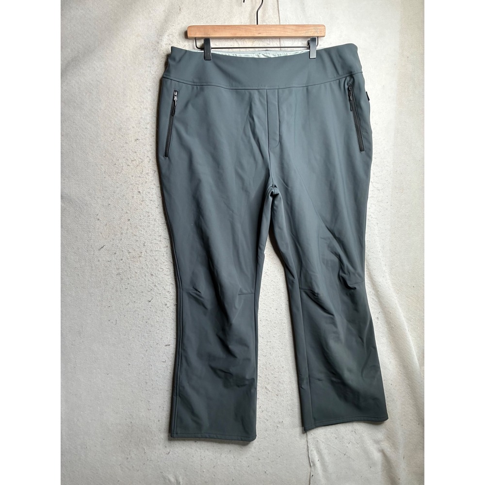 NWT Baleaf Womens 2XL Water Resistant Fleece Lined Outdoor Hiking Pants Blue